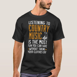 T-shirt Écouter Le Musicien De Musique De Pays Western Nas