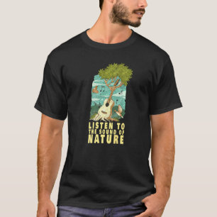 T-shirt Ecouter Le Son De La Nature Guitare Acoustique Mus