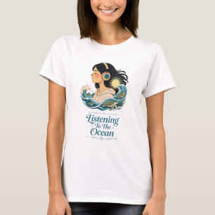 T-shirt Écouter l'océan