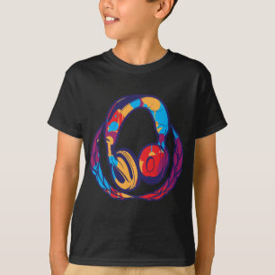 T-shirt Écouteurs colorés