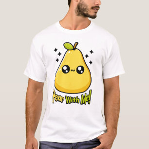 T-shirt Écoutez Avec Moi ! Jeu de poire mignon