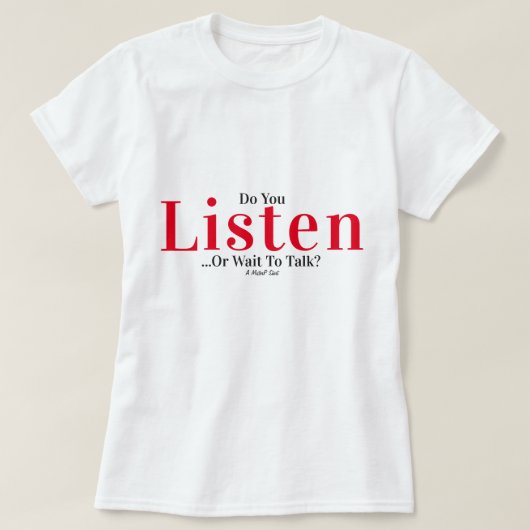 T-shirt Ecoutez-Vous... - Une Chemise MisterP (Design devant)