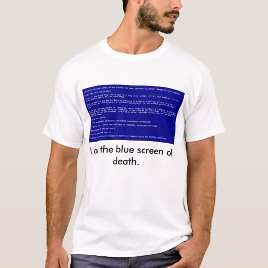 T-shirt Écran bleu de la mort (Devant)