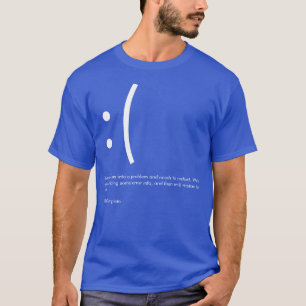 T-shirt Écran bleu Microsoft de Death Tee