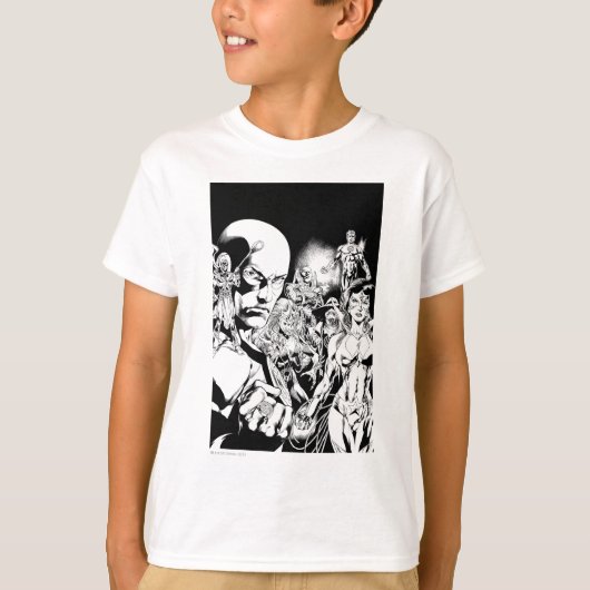 T-shirt Écran comique nocturne le plus noir 2 (Devant)