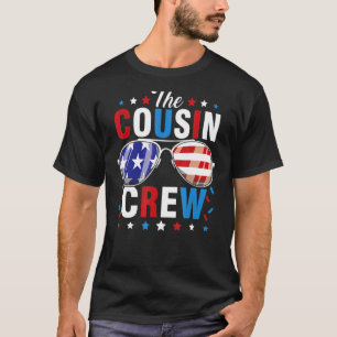T-shirt Écran Cousin 4 juillet Drapeau américain correspon