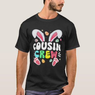T-shirt Écran Cousin Famille De Lapin De Pâques Jumelé