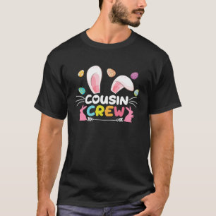 T-shirt Écran Cousin Famille De Lapin De Pâques Jumelé