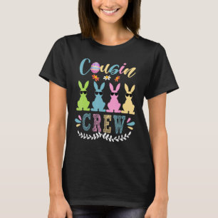 T-shirt Écran Cousin Famille De Lapin De Pâques Jumelé