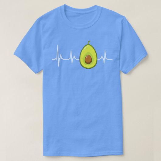 T-shirt Écran de coeur rapide à l'Avocado (Design devant)