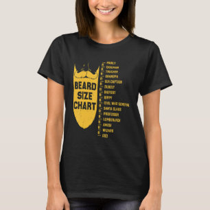 T-shirt Écran de mesure de la longueur de la barbe pour ho