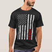T-shirt Écran drapeau américain (Devant)
