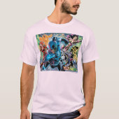 T-shirt Écran noir de nuit - Couleur (Devant)