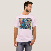 T-shirt Écran noir de nuit - Couleur (Devant entier)