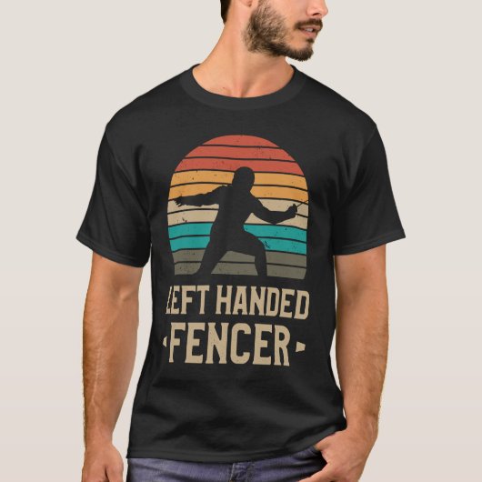 T-shirt Écrans de clôture à gauche Fencer Lefty (Devant)