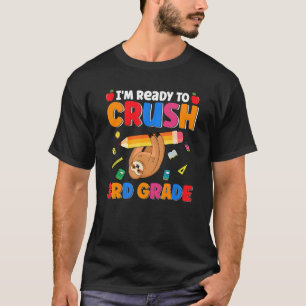 T-shirt Écraser 3ème Classe Parcours Retour À L'École Étud