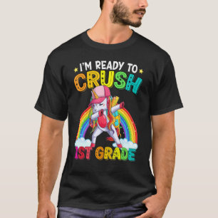 T-shirt Écraser La 1ère Année Dabbing Unicorn Retour À L'É