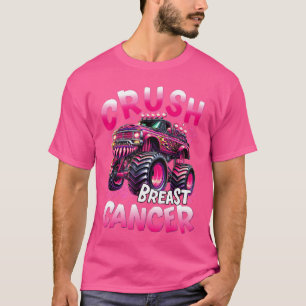 T-shirt Écraser le cancer du sein Monster Truck Filles Gar