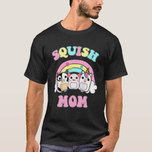 T-shirt Écraser Maman Arc-en-ciel Axolotl Licorne Vache la