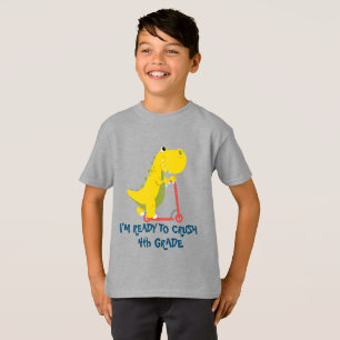T-shirt Écraser un scooter de dinosaure de Xe année Retour