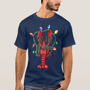 T-shirt Écrevisses de Noël C'est la saison Lumière de Noël
