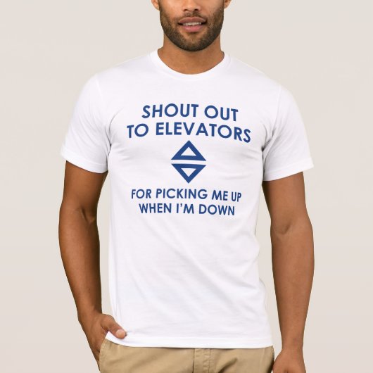 T-shirt Écrire Aux Ascenseurs (Devant)