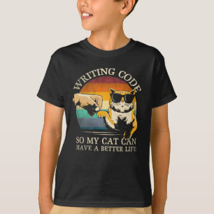 T-shirt Écrire Un Code Pour Que Mon Chat Puisse Avoir Une 