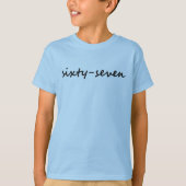 T-shirt Écrit à la main 67 (Devant)