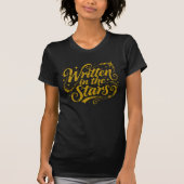 T-shirt Écrit dans les étoiles Script Grunge (Devant)