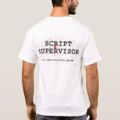 T-shirt ÉCRIT - surveillant de manuscrit (Dos)