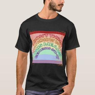 T-shirt écriture arc-en-ciel