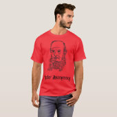 T-shirt Ecriture avec Fyodor Dostoïevsky (Devant entier)
