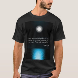T-shirt Écriture Biblique Inspirante Laissez Votre Lumiè