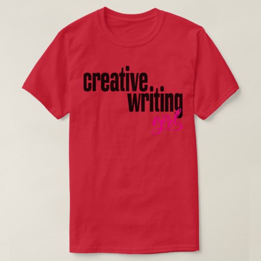 T-shirt Écriture créative fille (Design devant)