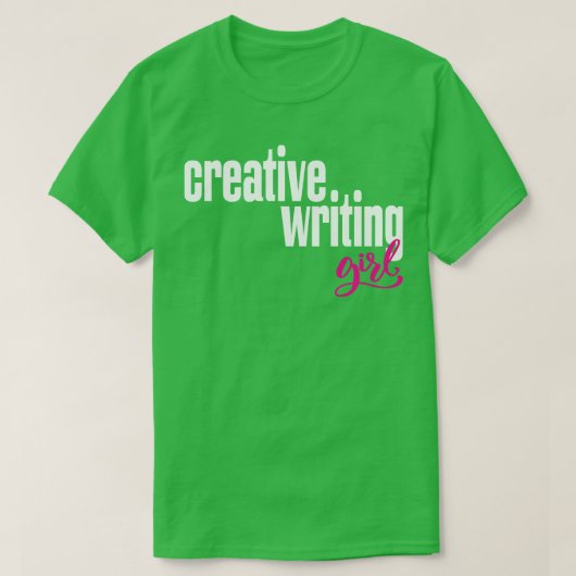 T-shirt Écriture créative fille 1 (Design devant)