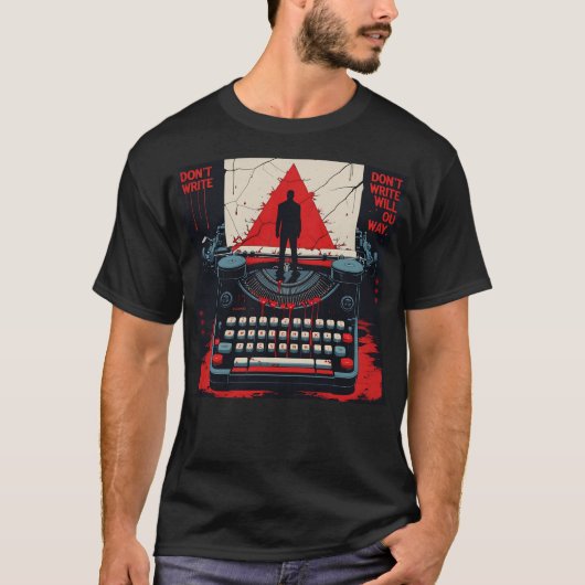 T-shirt Écriture de caractères (Devant)