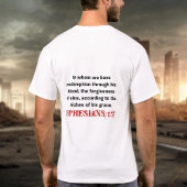 T-shirt Écriture de foi chrétienne Jésus Le sang compte