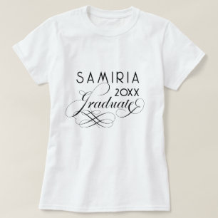 T-shirt Écriture élégante moderne 2026 Nom et année de dip