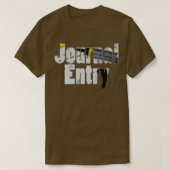 T-shirt Écriture journal (Design devant)