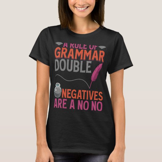 T-shirt Écriture Pour Auteurs Et Écrivains (Devant)
