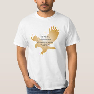 T-shirt Écriture sainte de 40:31 d'Isaïe avec Eagle et l