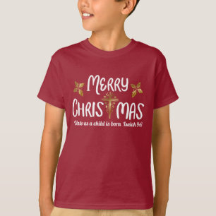 T-shirt Écriture sainte de Joyeux Noël
