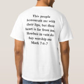 T-shirt Écriture sainte d'hypocrisie (Dos)