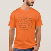 T-SHIRT ÉCRITURE SAINTE T-SHIRT/CUSTOMIZABLE DE MATTHEW (Devant)