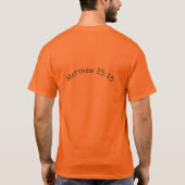 T-SHIRT ÉCRITURE SAINTE T-SHIRT/CUSTOMIZABLE DE MATTHEW (Dos)