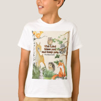 Ecriture T Chemise pour les enfants avec des anima