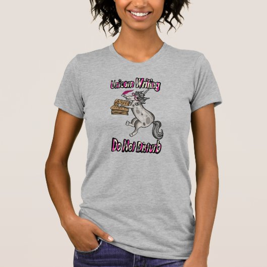 T-shirt Écriture Unicorn - Ne pas déranger (Devant)