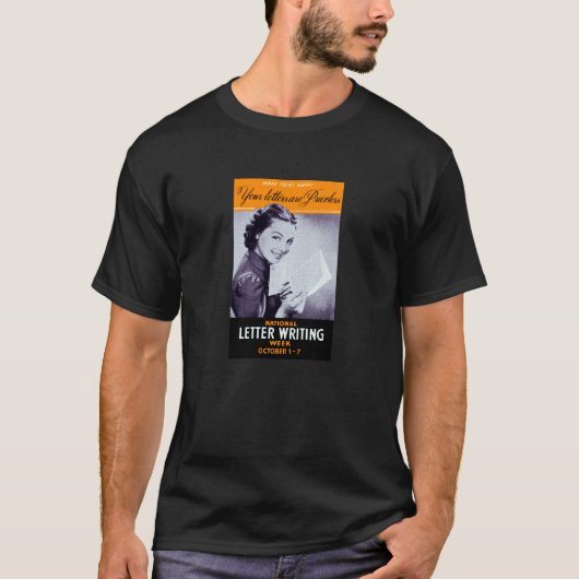 T-shirt Écriture vintage (Devant)