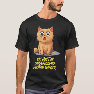T-shirt Écrivain de mensonges blancs sous couverture pour