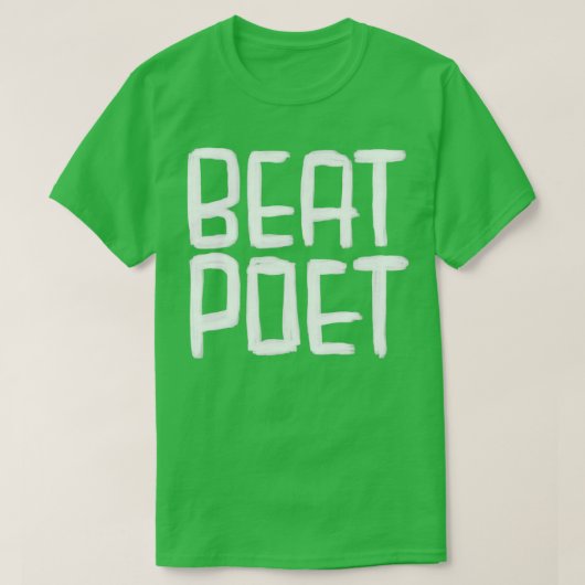 T-shirt Écrivain Littérature Beat Poet (Design devant)